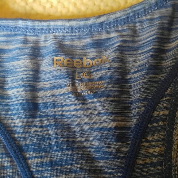Reebok Blue & White workout tank - Picture 2 of 5